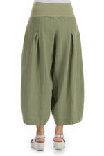 Load image into Gallery viewer, GRIZAS GREEN LINEN PANTS
