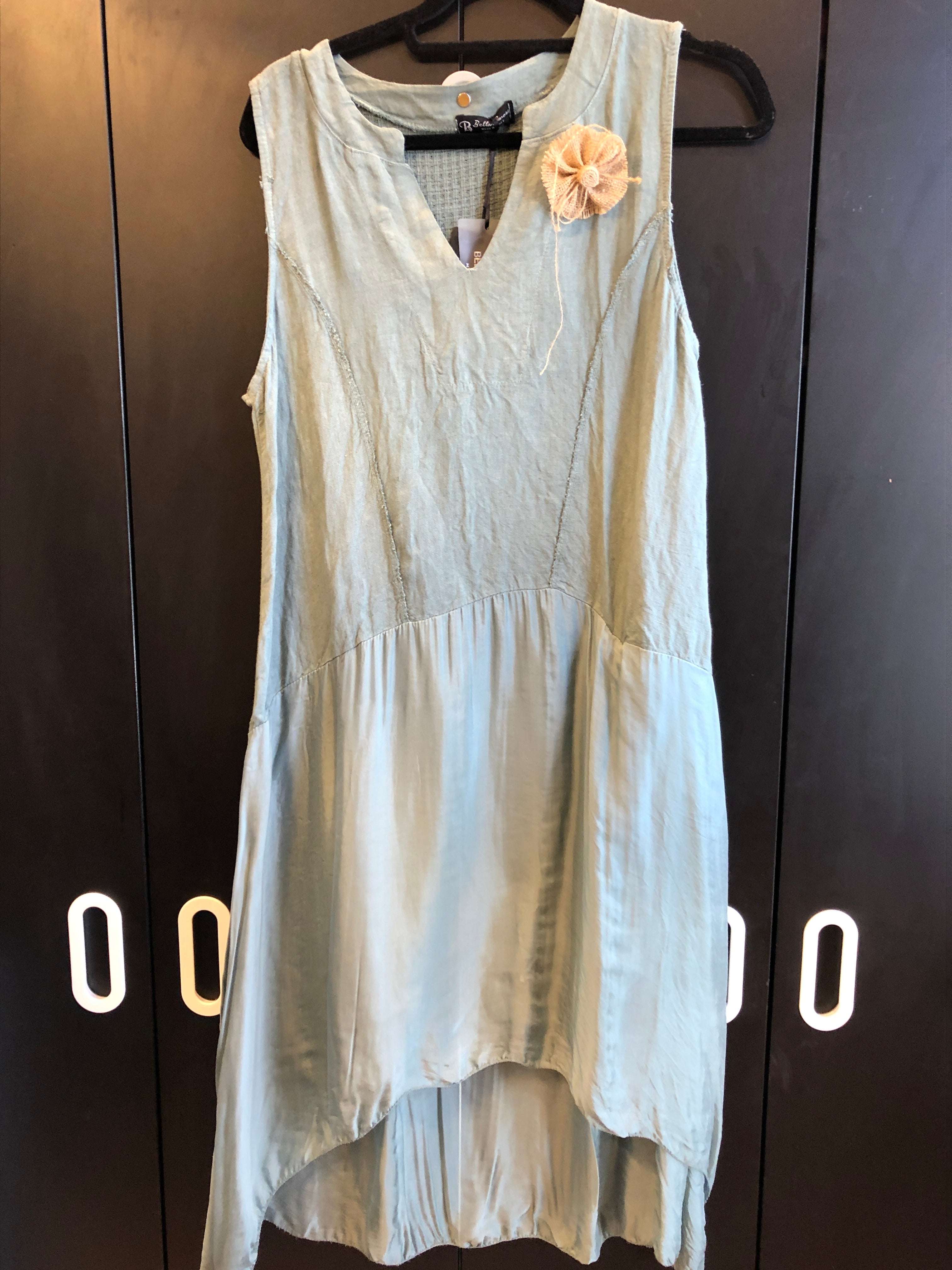 M Made in Italy Linen Dress 19/6650O (2 colours)