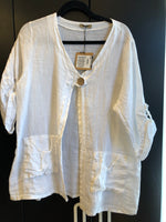 Load image into Gallery viewer, MADE IN ITALY TOP 7092 WHITE &amp; TAUPE one size
