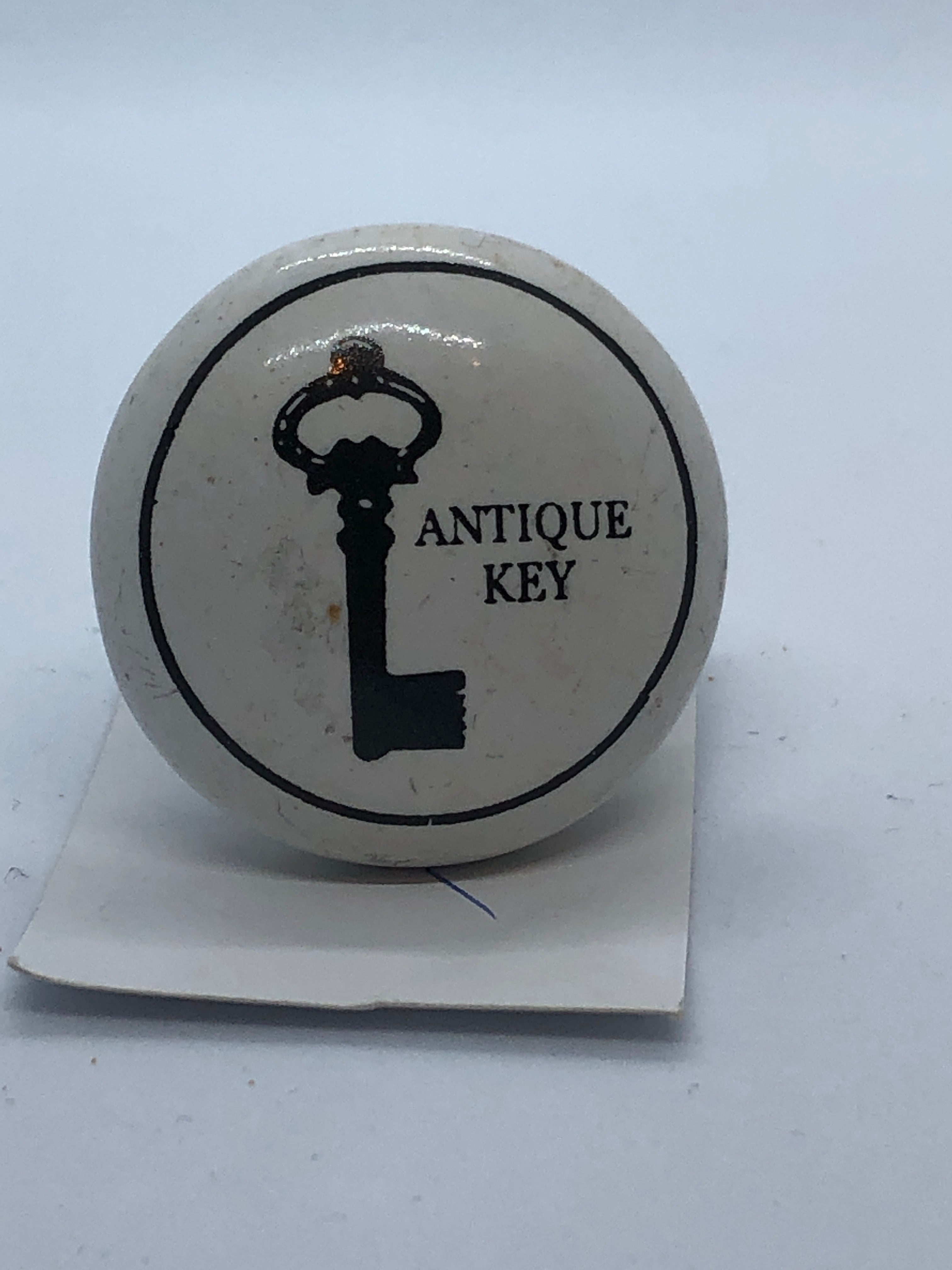 Antique key white knobs