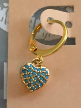 Load image into Gallery viewer, ATELIER SYP 18K AMAZONITE HEART EARRINGS
