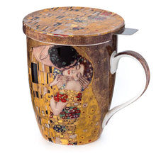 Load image into Gallery viewer, MACINTOSH KLIMT THE KISS TEA MUG W/LID #MC020091
