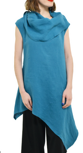 BRYN WALKER NOA TUNIC 1384-GREEN AND TURQUOIS