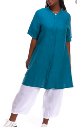 Load image into Gallery viewer, WINIFRED TUNIC BRYN WALKER 90448 BLUE AND GREY
