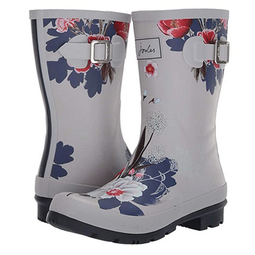 JOULES MOLLY WELLY SILVER FLORAL