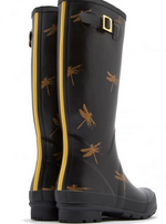 Load image into Gallery viewer, WELLY BLACK JOULES DRAGONFLY BOOT
