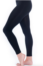 Load image into Gallery viewer, FLIRTY AND FEMME PLUS SIZE REGULAR BAND NAVY LEGGING
