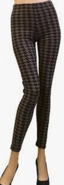 Load image into Gallery viewer, GREY HOUNDSTOOTH - REGULAR BAND LEGGING FLIRTY AND FEMME
