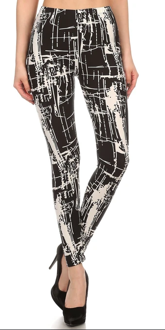 PAINTERS STROKE - REGULAR BAND LEGGING FLIRTY AND FEMME