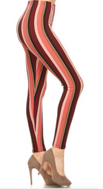 Load image into Gallery viewer, RUSTIC STRIPS  -REGULAR BAND LEGGING FLIRTY AND FEMME
