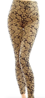 Load image into Gallery viewer, FLIRTY &amp; FEMME BAROQUE LEGGING one size
