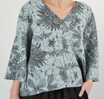 Load image into Gallery viewer, BRYN WALKER LILY SHIRT 23647- CREAM ONLY-(BLACK AND WHITE)
