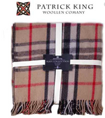 Load image into Gallery viewer, PATRICK KING WOOL -BLACK WATCH &amp; THOMPSON CAMEL
