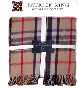 PATRICK KING WOOL -BLACK WATCH & THOMPSON CAMEL