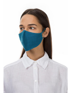 GRIZAS FACE MASK non medical - 156 LINEN AND COTTON TEAL