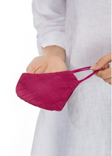 Load image into Gallery viewer, GRIZAS FACE MASK non medical - 144 LINEN AND COTTON FUSHIA
