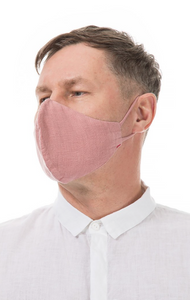 GRIZAS FACE MASK non medical  - 155 LINEN AND COTTON DUST PINK