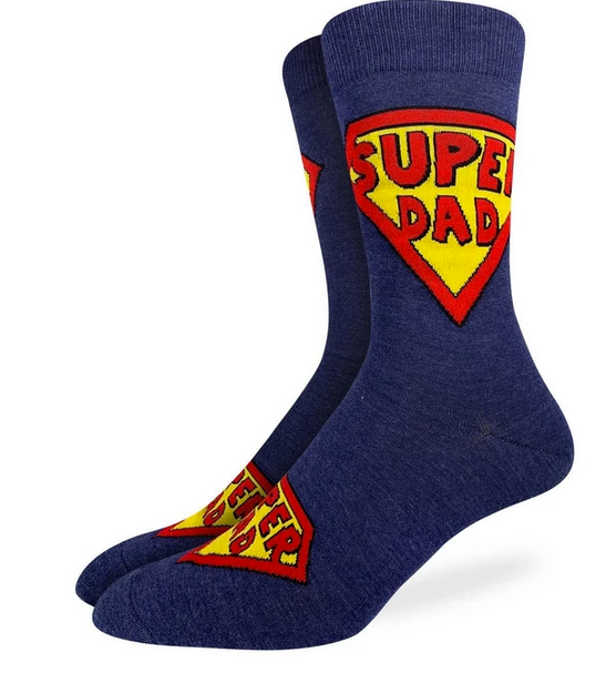 GOOD LUCK SOCK - SUPER DAD  SIZE 7-12