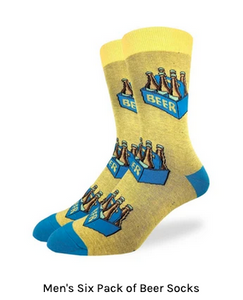 GOOD LUCK SOCK -SIX PACK BEER  SIZE 7-12