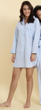 Load image into Gallery viewer, MAHOGANY CANADA BLUE STRIPE NIGHT SHIRT N132N
