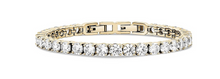 Load image into Gallery viewer, ARZ STEEL GOLD PLATED TENNIS BRACELET 5MM ZWB07 size 7.5
