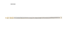 Load image into Gallery viewer, ARZ STEEL GOLD PLATED TENNIS BRACELET 5MM ZWB07 size 7.5
