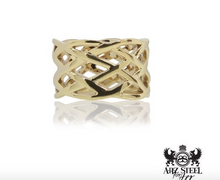 Load image into Gallery viewer, ARZ STEEL GOLD THICK RING  SSR61G
