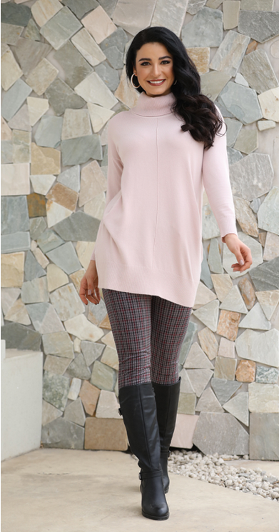 CASHMERE FEEL TURTLENECK 5592 PINK