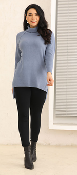 Load image into Gallery viewer, HIGH LOW SWEATER 4178 GREY
