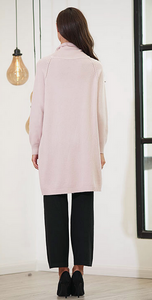 HIGH LOW SWEATER 4178 PINK
