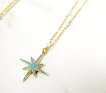 Load image into Gallery viewer, ATELIER SYP 18K AMAZONITE STAR NECKLACE
