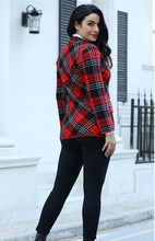 Load image into Gallery viewer, PLAID FALL COAT 7071

