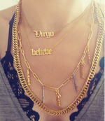 Load image into Gallery viewer, ATELIER SYP GOLD LONG HOROSCOPE NECKLACE
