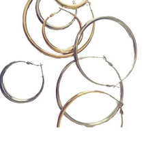 Load image into Gallery viewer, ATELIER SYP 70MM GOLD HOOP
