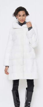 Load image into Gallery viewer, EMILIA ZIP OFF COAT IVORY DC007 xs
