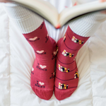 Load image into Gallery viewer, FRIDAY SOCKS - WOMENS LOVE BOOKS

