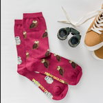 Load image into Gallery viewer, FRIDAY SOCKS - WOMENS RECYCLED OWL
