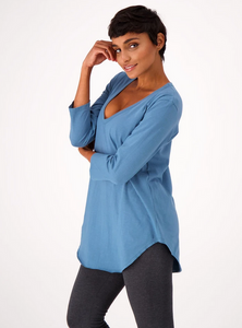 THE GOOD TEE Relaxed ¾ Sleeve V-neck T-shirt