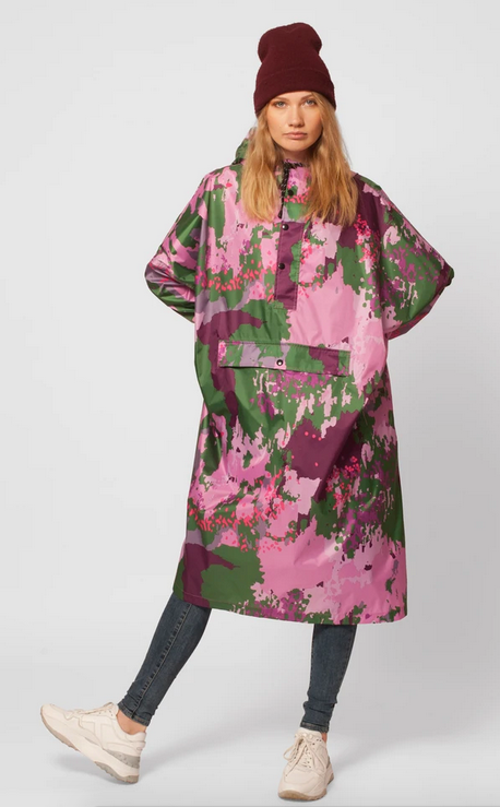 Pink camo 2025 rain jacket