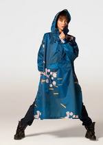 Load image into Gallery viewer, RAINKISS JAPANESE BLOSSOM PONCHO / RAIN JACKET
