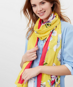 Load image into Gallery viewer, JOULES YELLOW FLOWER SCARF
