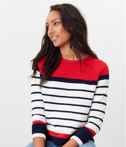 JOULES CHENILLE SWEATER RED