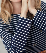 Load image into Gallery viewer, JOULES  JERSEY TOP BEE NAVY
