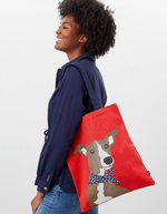 Load image into Gallery viewer, JOULES RED WHIPPET SHOPPER
