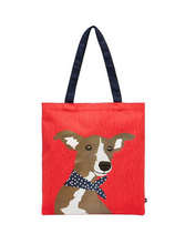 Load image into Gallery viewer, JOULES RED WHIPPET SHOPPER
