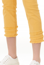 Load image into Gallery viewer, CHARLIE B PANT TWILL MARIGOLD C5147RRR
