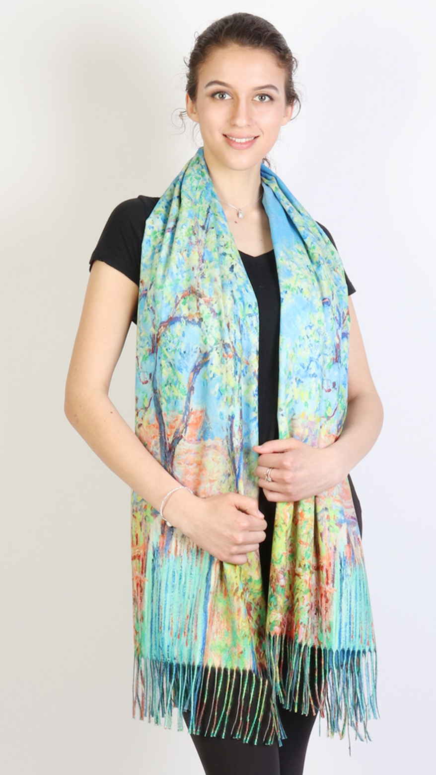 GRAND INT OIL PAINT SCARF SF1631