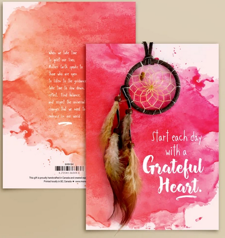 GREETING CARD DREAM CATHER-GREATFUL HEART