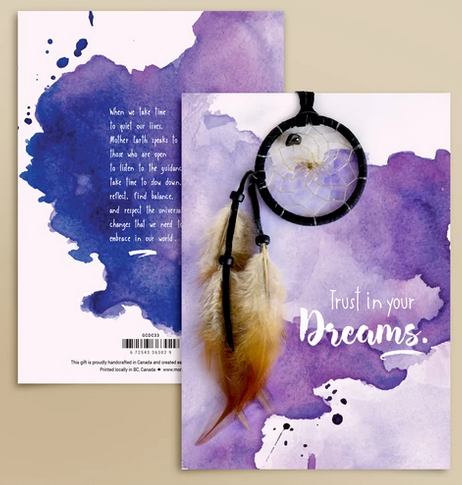 GREETING CARD DREAM CATCHER -DREAMS