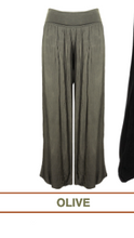 Load image into Gallery viewer, M ITALY OLIVE WOVEN PANT 9460P
